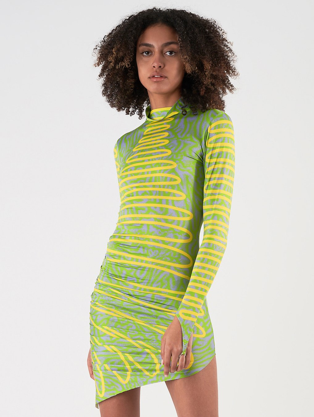maisie wilen green dress Maisie wilen Perforated gown - Green