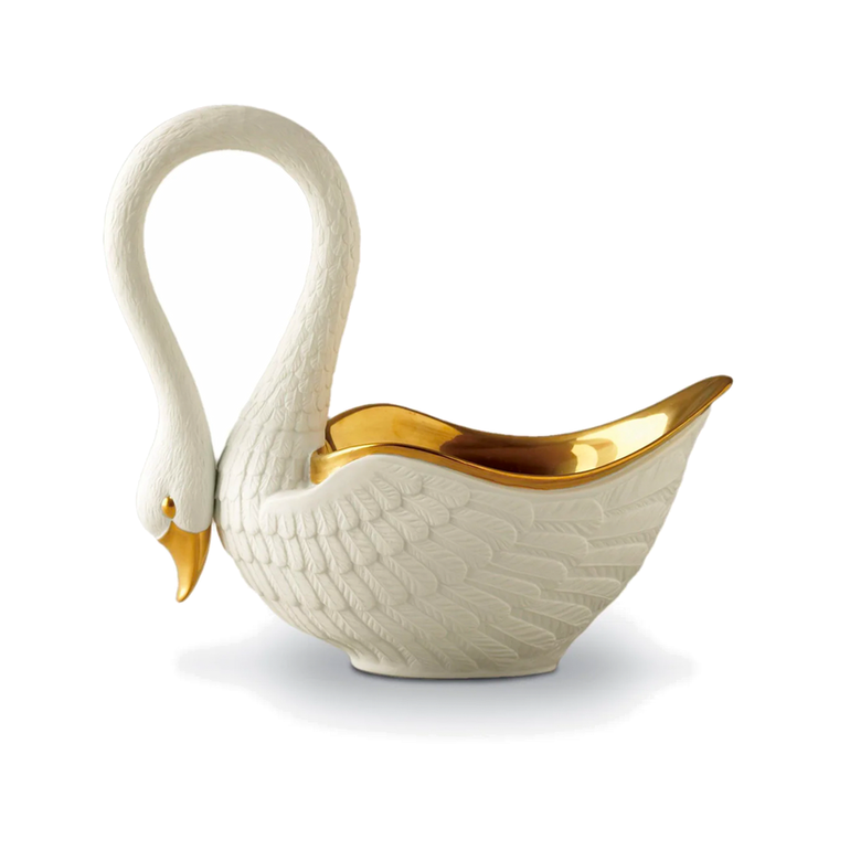Swan Bowl White | Front view of Swan Bowl White L'OBJECT