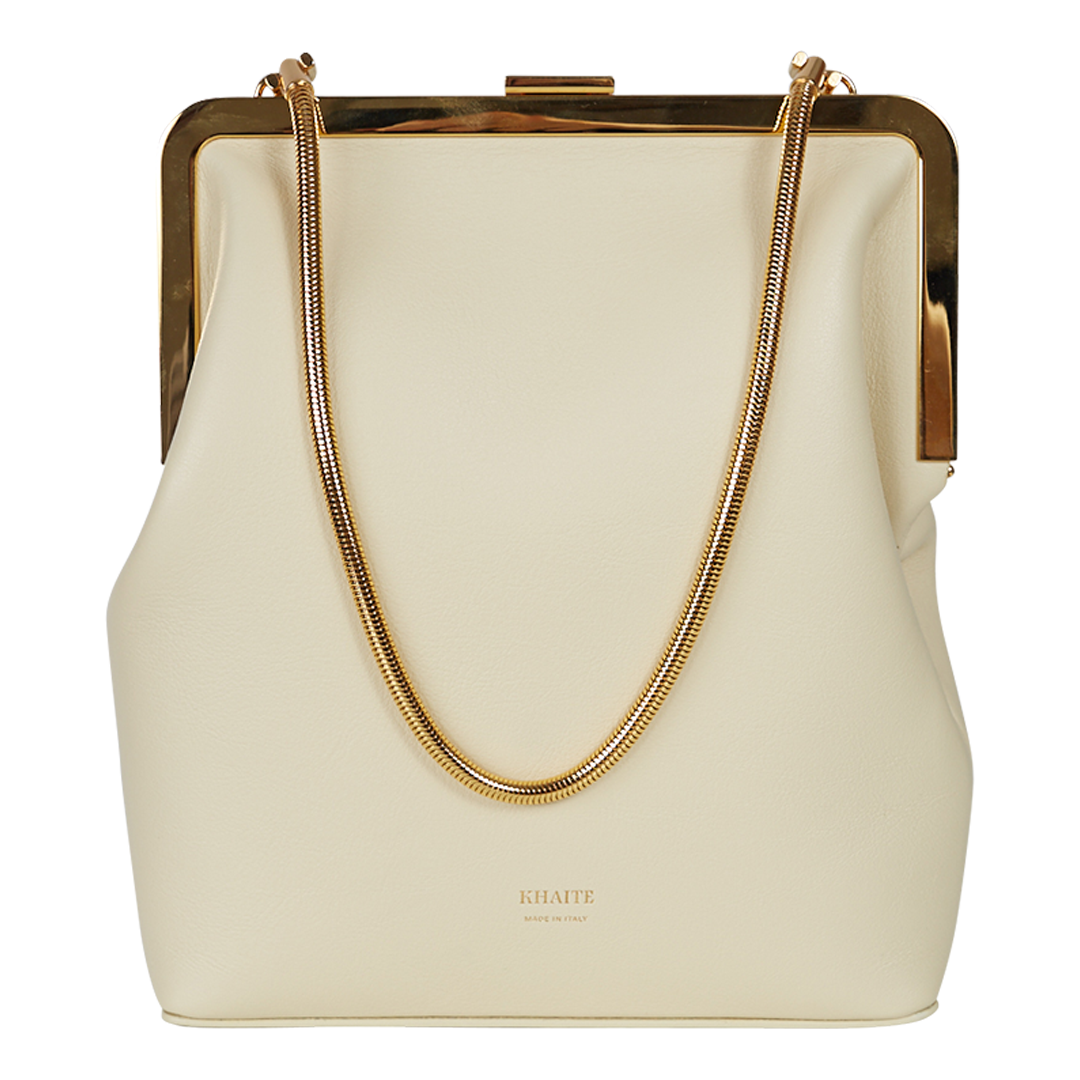 The Lilith Evening Bag in Cream Leather– KHAITE