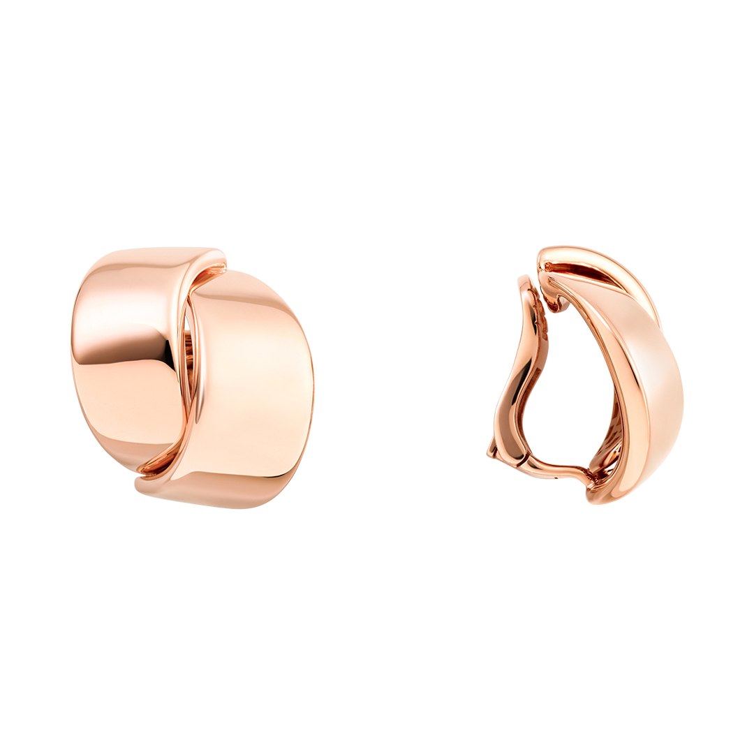 Abbraccio Clip-On Earrings | Side view of Abbraccio Clip-On Earrings VHERNIER