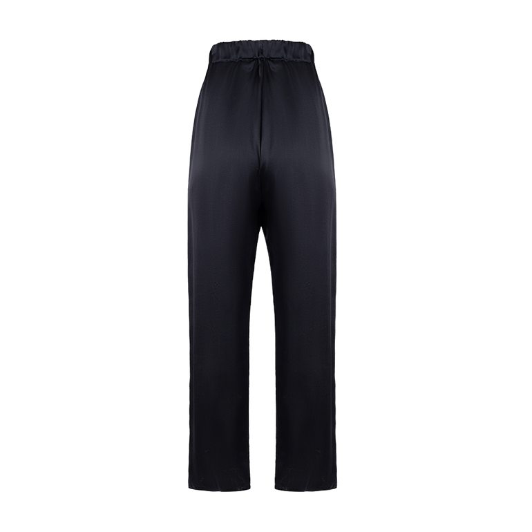 Silk Work Pant Iris | Back view of Silk Work Pant Iris DUSAN