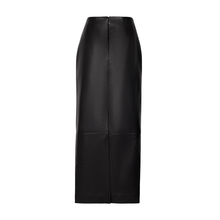 The Alva Pencil Skirt | Back view of The Alva Pencil Skirt in Black BRANDON MAXWELL