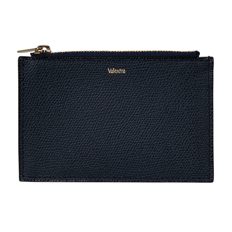 Card Case Holder With Zip | Front view of Card Case Holder With Zip VALEXTRA