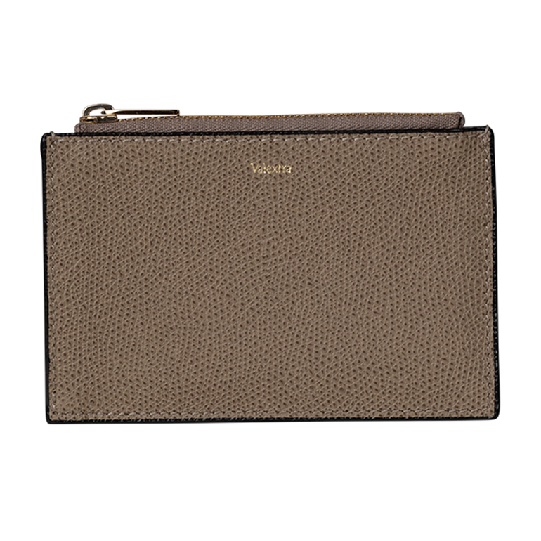 Grey Card Case Holder | Front view Grey Card Case Holder VALEXTRA