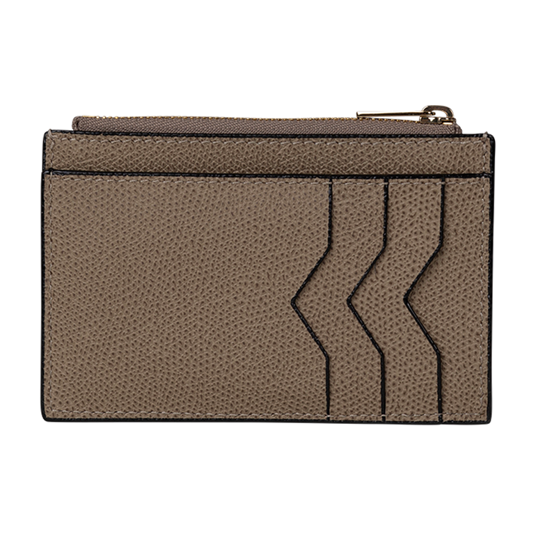 Grey Card Case Holder | Back view Grey Card Case Holder VALEXTRA