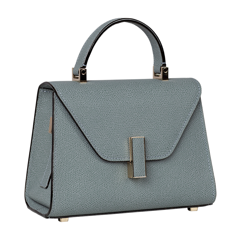 Iside Top-Handle Mini Bag | Side view of Iside Top-Handle Mini Bag VALEXTRA