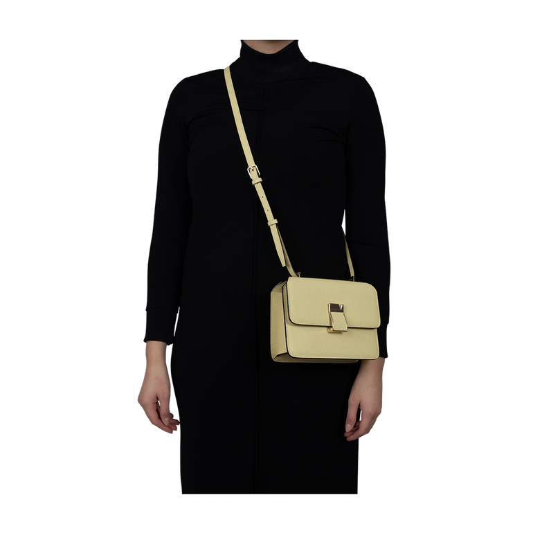 Nolo Flap Crossbody Bag | On-Model view of Nolo Flap Crossbody Bag VALEXTRA