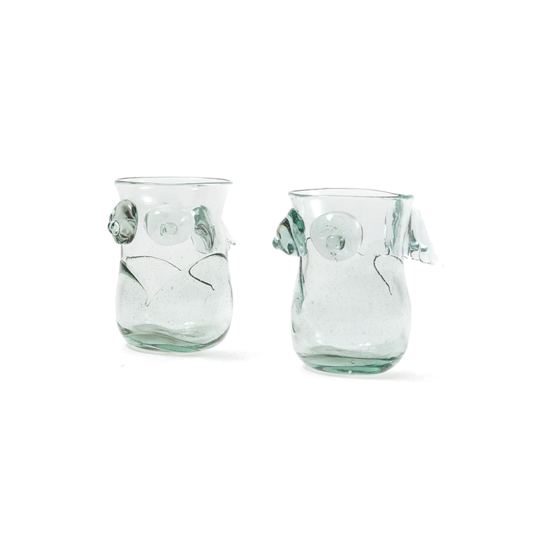 Winged Goddess Glass | Front view of Winged Goddess Glass IL BUCO VITA