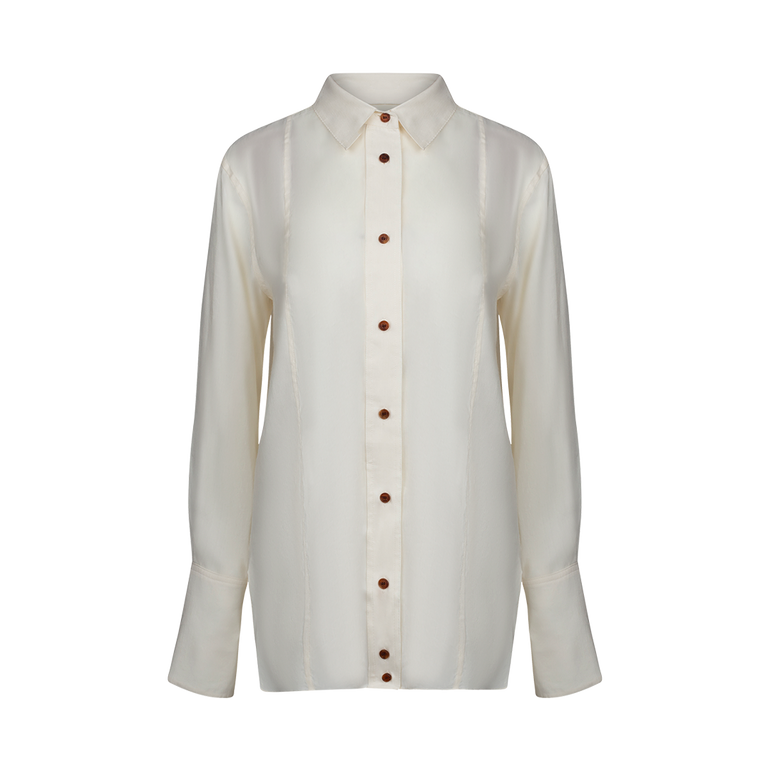 Ella Linen Shirt | Front view of Ella Linen Shirt HEIRLOME
