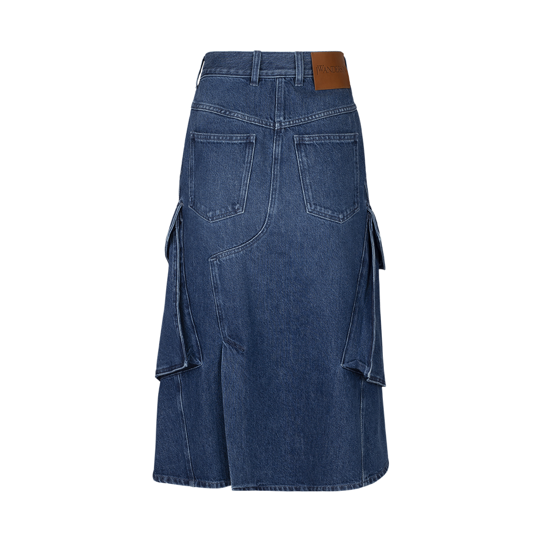 Cargo Pocket Midi Skirt | Back view of Cargo Pocket Midi Skirt JW ANDERSON
