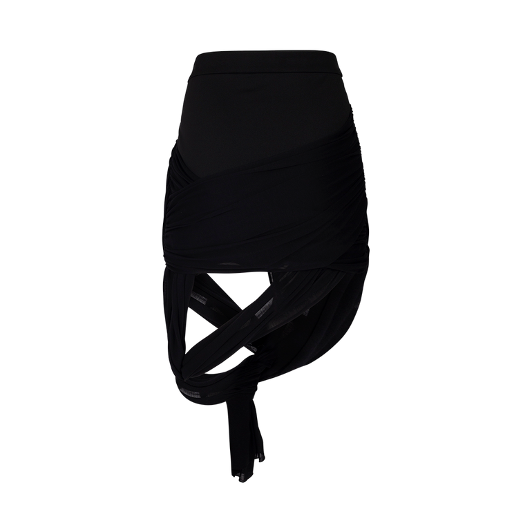 Draped Wrap Midi Skirt | Back view of Draped Wrap Midi Skirt J.W. ANDERSON