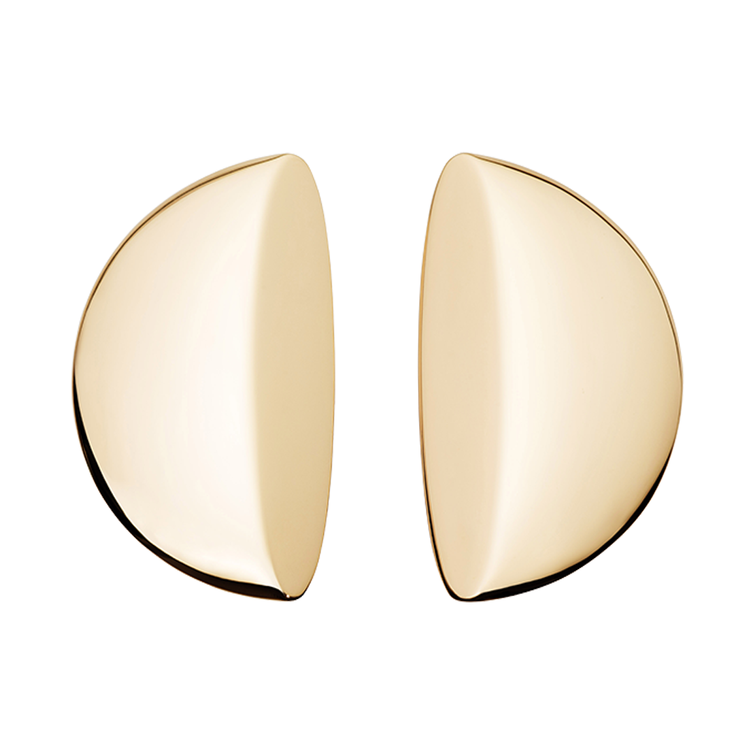 Eclisse Pink Gold Clip-On Earrings | Front view of Eclisse Pink Gold Clip-On Earrings VHERNIER