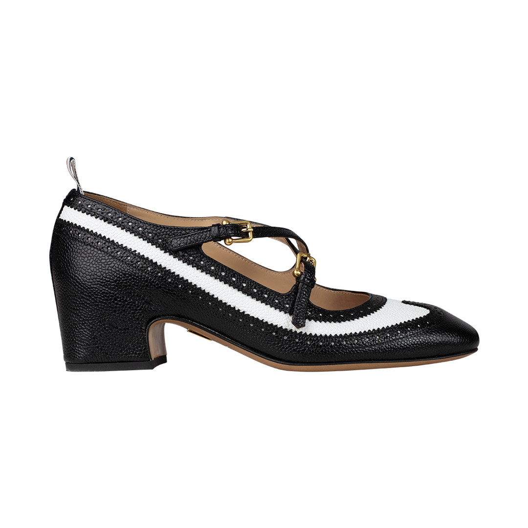 Criss Cross Thom John Mary Janes | Front view of Criss Cross Thom John Mary Janes THOM BROWNE