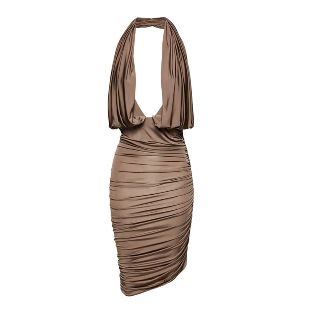 Halter Midi Dress | Front view of Halter Midi Dress MAGDA BUTRYM