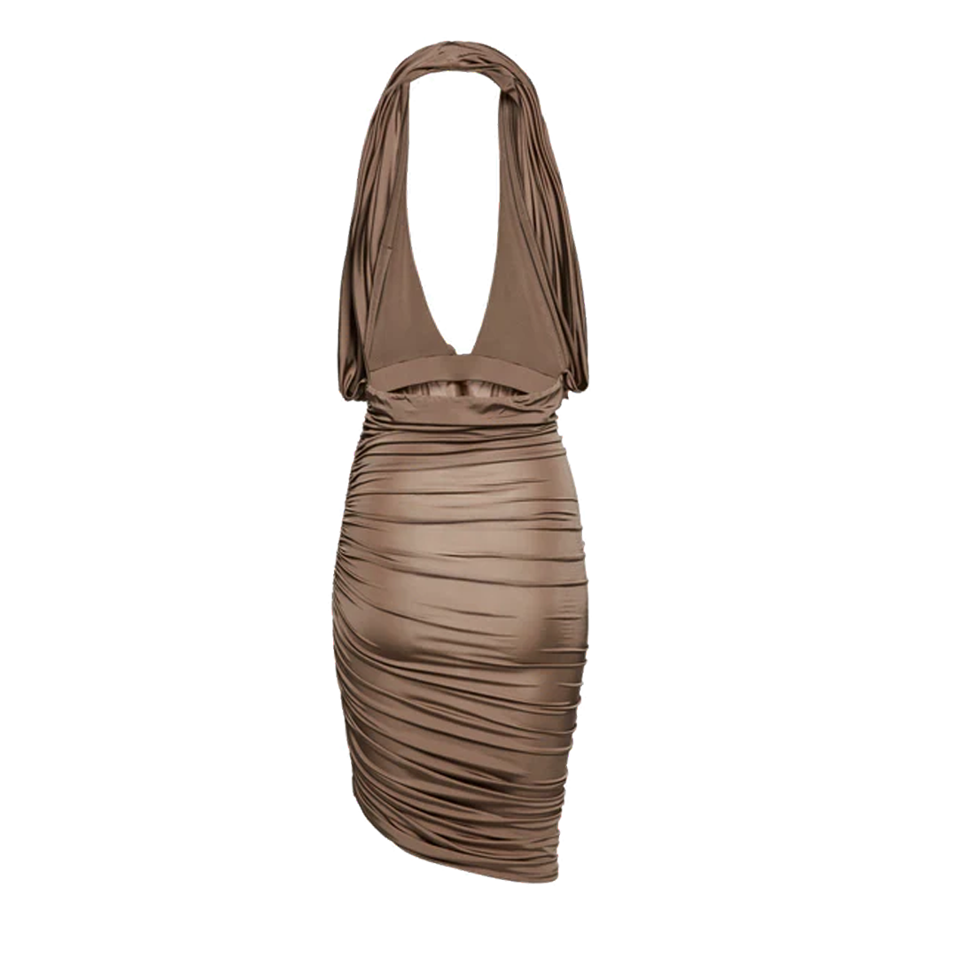 Halter Midi Dress | Back view of Halter Midi Dress MAGDA BUTRYM