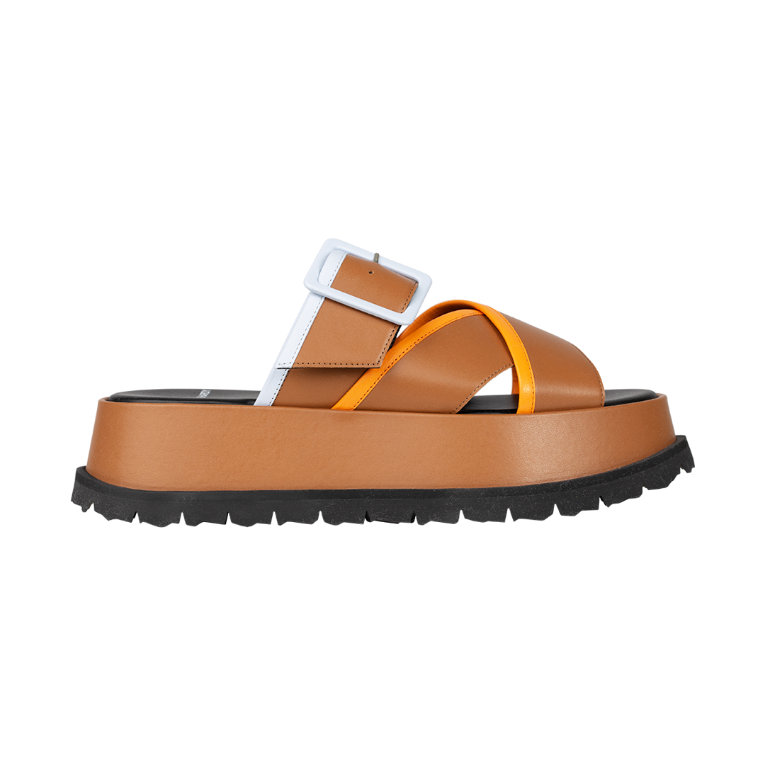 Alpha Maxi Crisscross Buckle Sandals – FORTY FIVE TEN