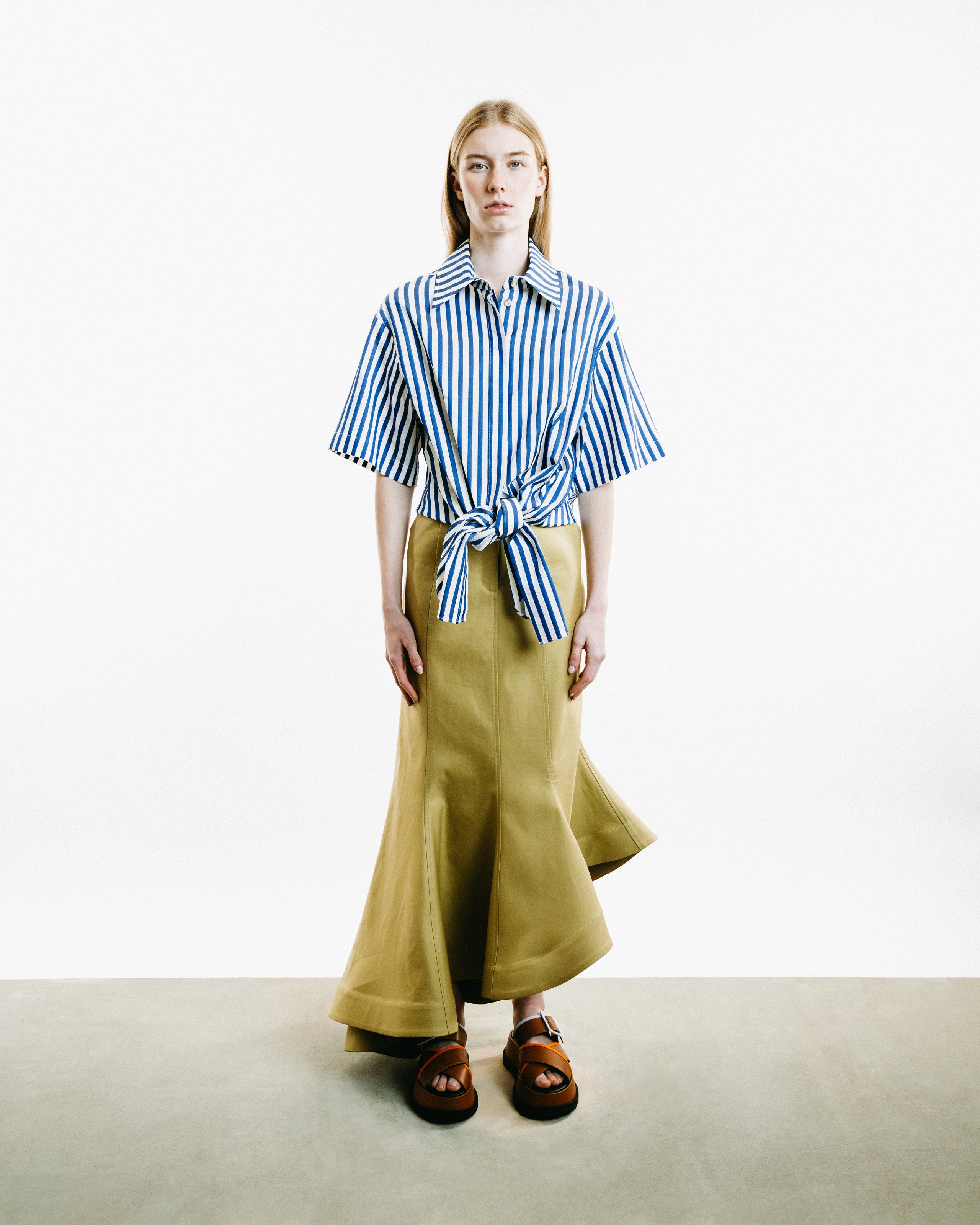 トップス Tie.Me button up T-shirt M button up T-shirt-dot – Tie.Me