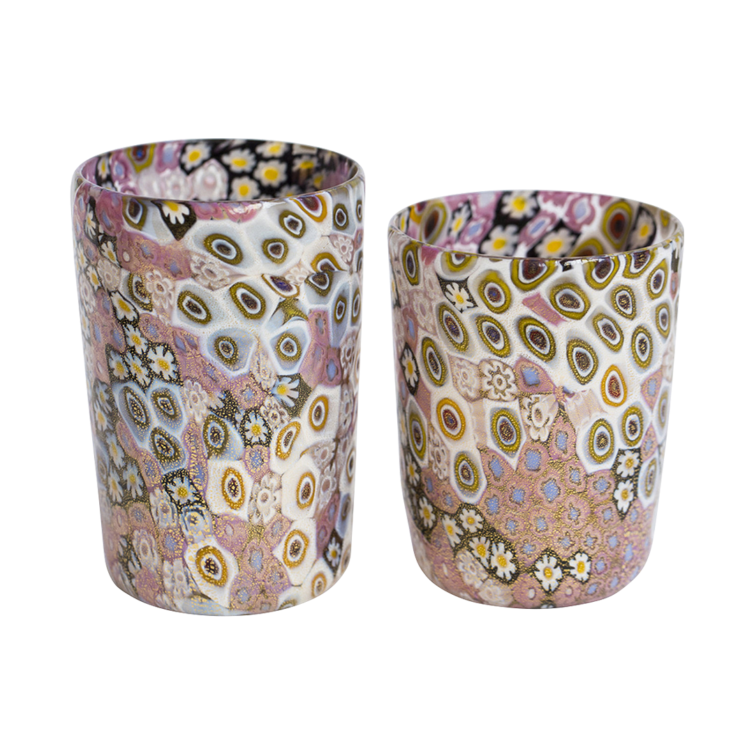 Murano Glass Gold Pink