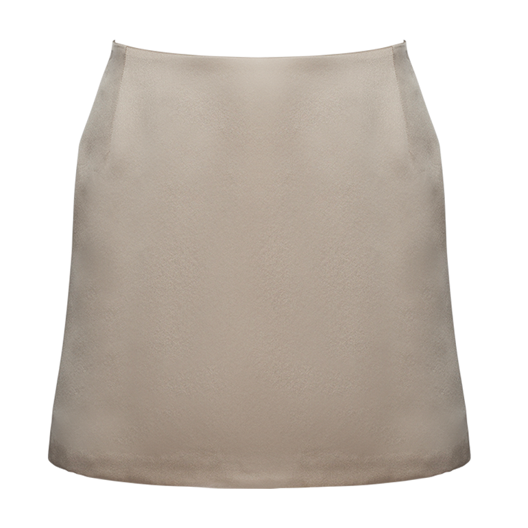 Charmeuse Miniskirt | Front view of Charmeuse Miniskirt PETER DO
