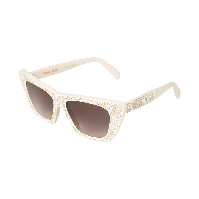 Cat-Eye Sunglasses with Embellishment | Side view of Cat-Eye Sunglasses with Embellishment CELINE