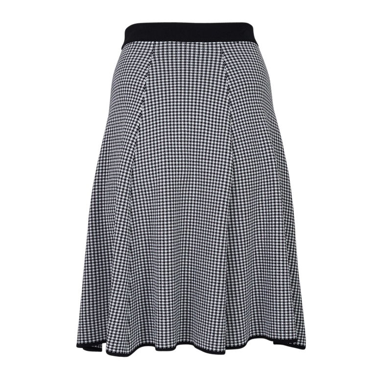 Houndstooth Skirt | Back view of ROCHAS Houndstooth Skirt