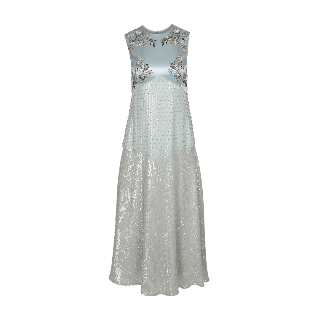 Embellished Crystal Midi Dress | Front view of Embellished Crystal Midi Dress ERDEM