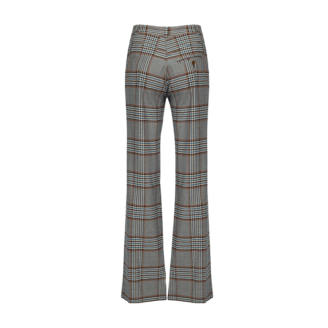 Checked Ray Trousers | Back view of Checked Ray Trousers VIVIENNE WESTWOOD