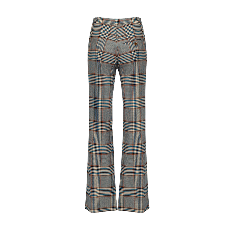 Checked Ray Trousers | Back view of Checked Ray Trousers VIVIENNE WESTWOOD