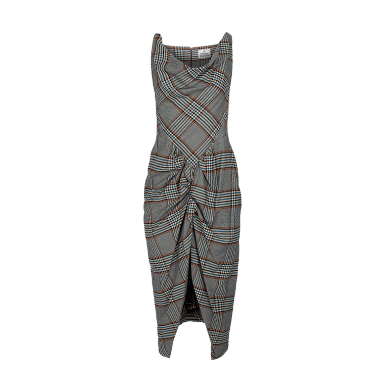 Checkered Panther Dress | Front view of Checkered Panther Dress VIVIENNE WESTWOOD
