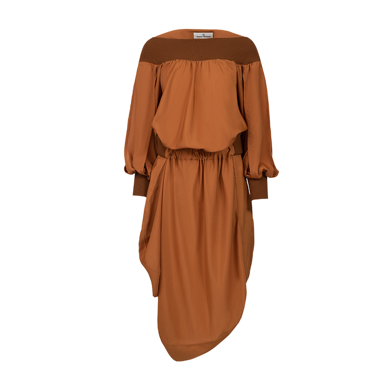 Off-the-Shoulder Midi Dress | Front view of Off-the-Shoulder Midi Dress VIVIENNE WESTWOOD