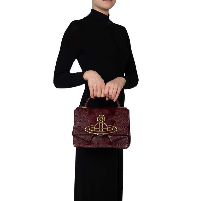 Sibyl Top-Handle Bag | On-Model  view of Sibyl Top-Handle Bag VIVIENNE WESTWOOD