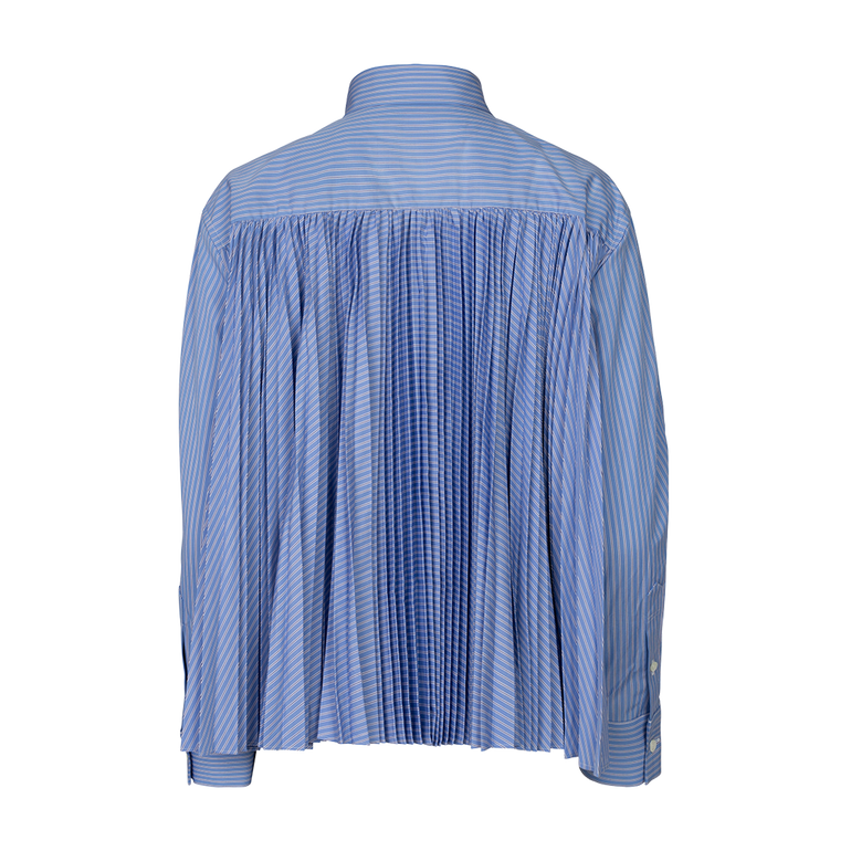 Thomas Mason Stripe Button-Down Shirt | Back view of Thomas Mason Stripe Button-Down Shirt SACAI