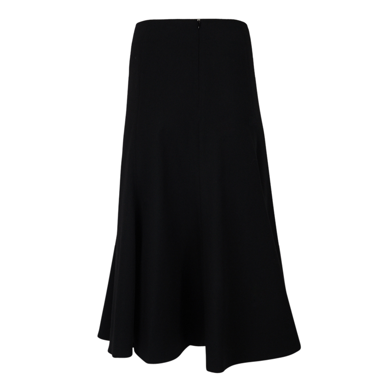 Tulpi Midi Skirt | Back view of CO Tulip Midi Skirt in Black