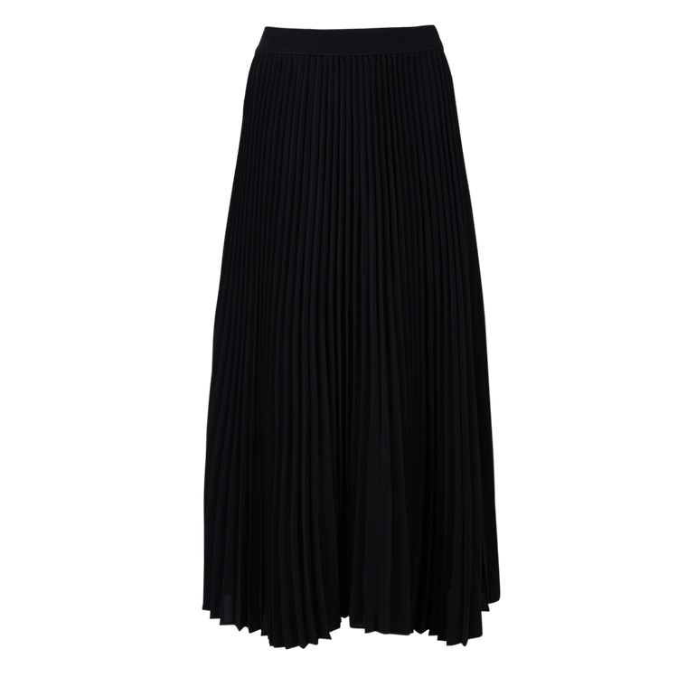 Pleated Skirt | Front view of CO Pleated Skirt in Black