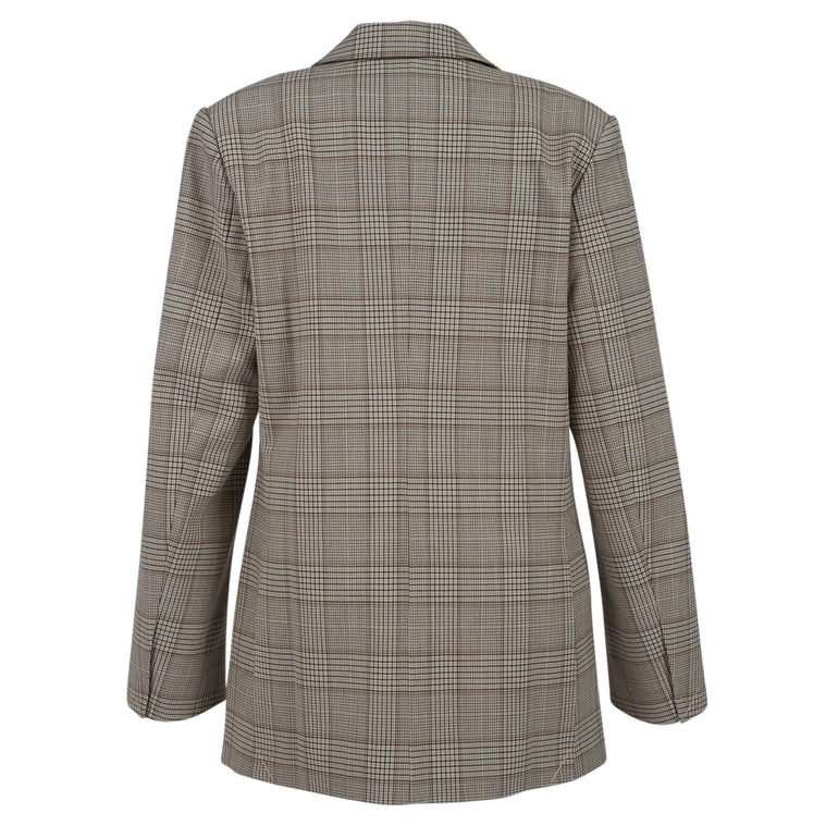 Plaid Blazer | Back view of CO Plaid Blazer