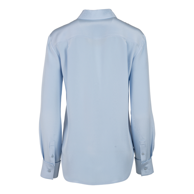 Spence Button Down | Back view of Spence Button Down in Light Blue
