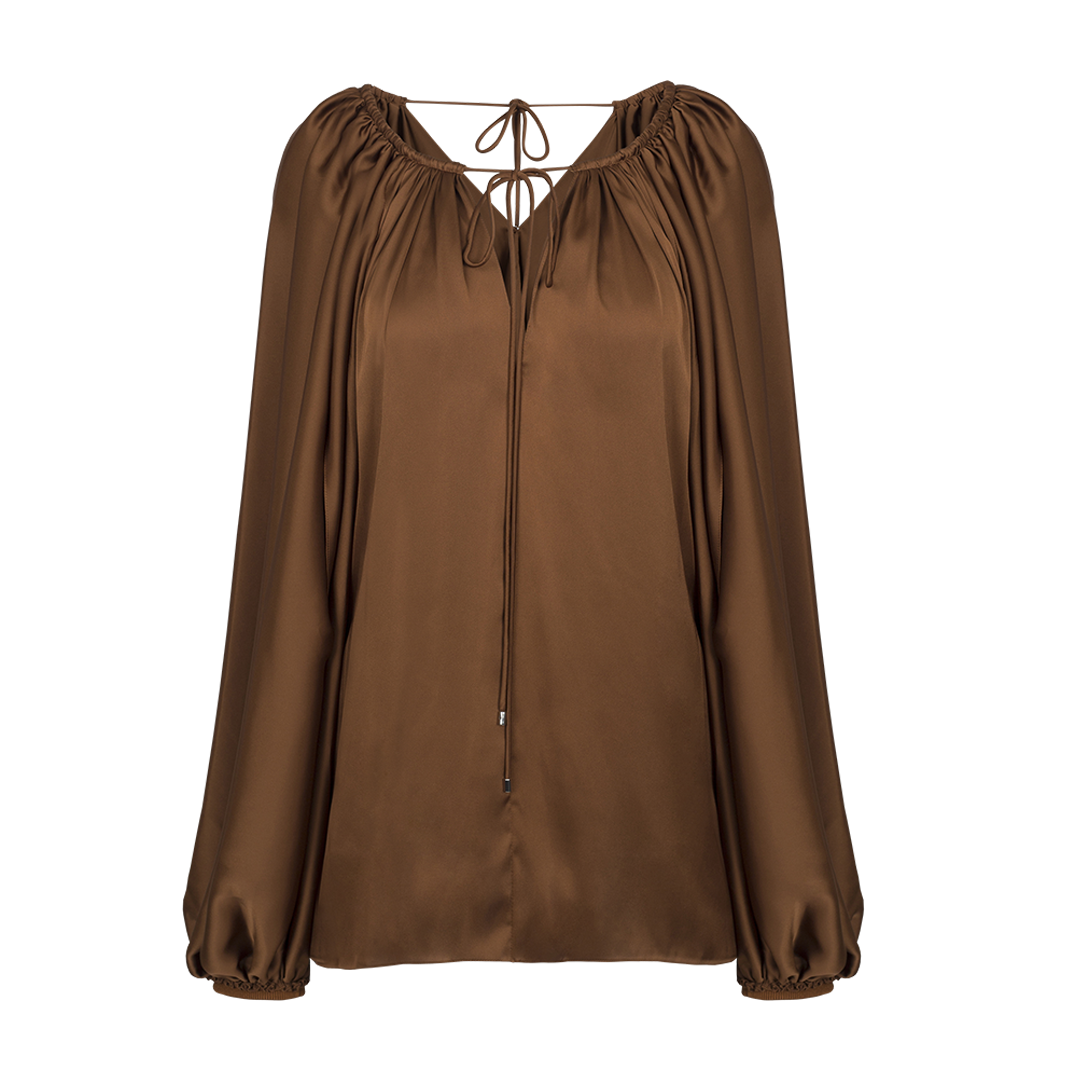 Puff Sleeve Blouse | Front view of Puff Sleeve Blouse MAISON RABIH KAYROUZ