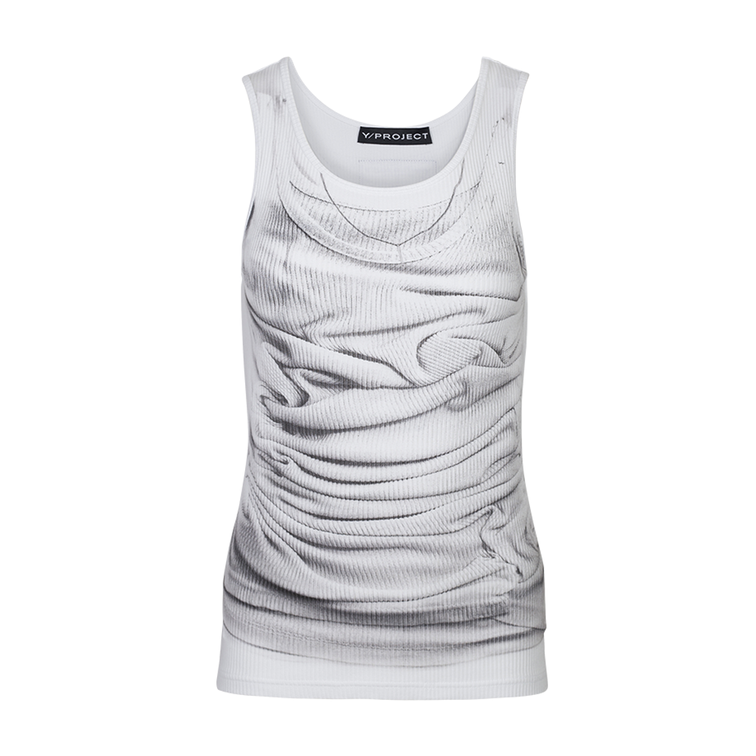 Compact Print Tank Top | Front view of Compact Print Tank Top Y/PROJECT