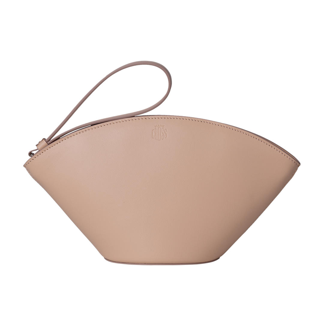 Light Pink Arc Pouch | Front view of Light Pink Arc Pouch MARK CROSS