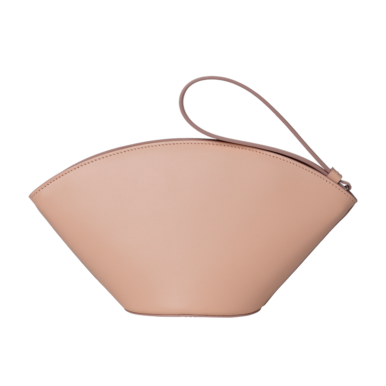 Light Pink Arc Pouch | Back view of Light Pink Arc Pouch MARK CROSS
