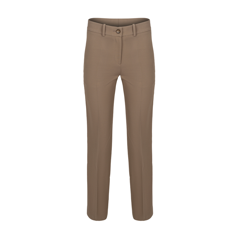 The Soren Trouser Khaki | Front view of The Soren Trouser Khaki BRANDON MAXWELL