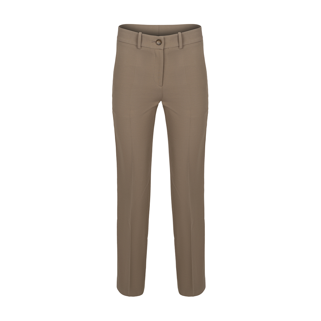 The Soren Trouser Khaki | Front view of The Soren Trouser Khaki BRANDON MAXWELL