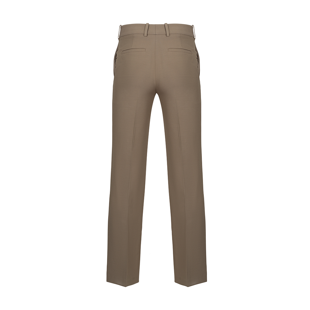 The Soren Trouser Khaki | Back view of The Soren Trouser Khaki BRANDON MAXWELL