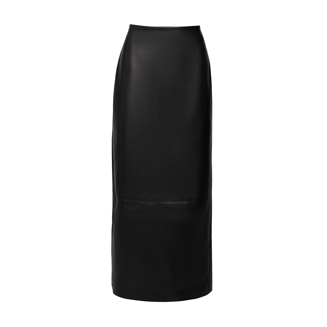 The Alva Pencil Skirt | Front view of The Alva Pencil Skirt in Black BRANDON MAXWELL