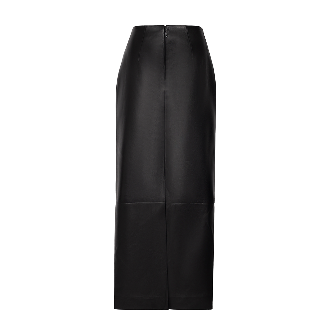 The Alva Pencil Skirt | Back view of The Alva Pencil Skirt in Black BRANDON MAXWELL