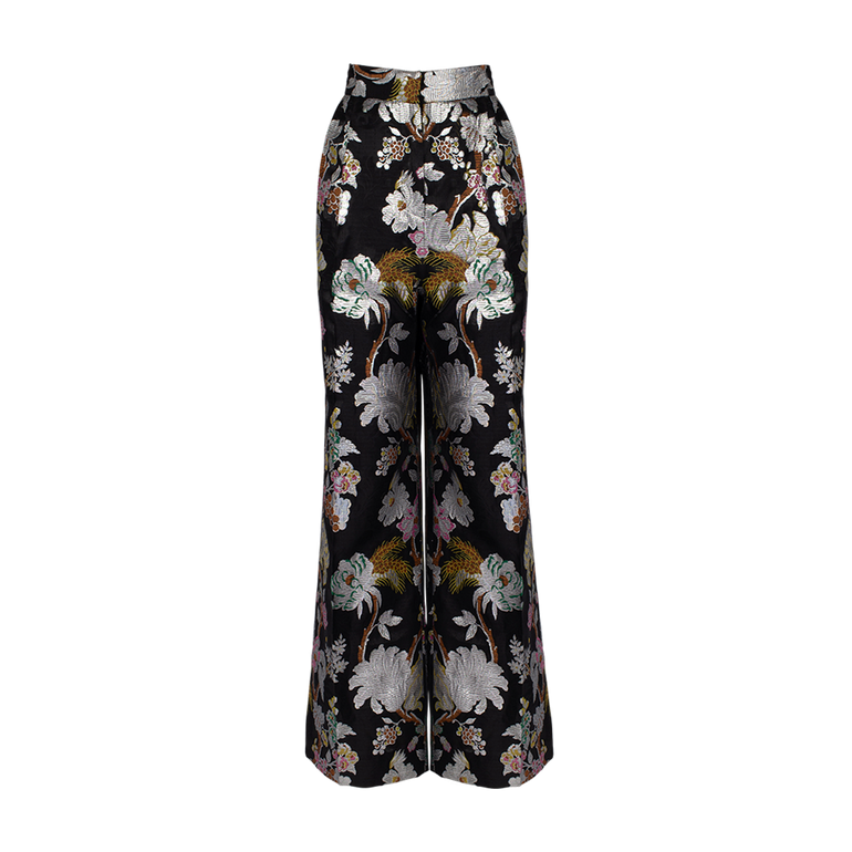 Lionel Floral-Printed Trouser | Front view of Lionel Floral-Printed Trouser ERDEM