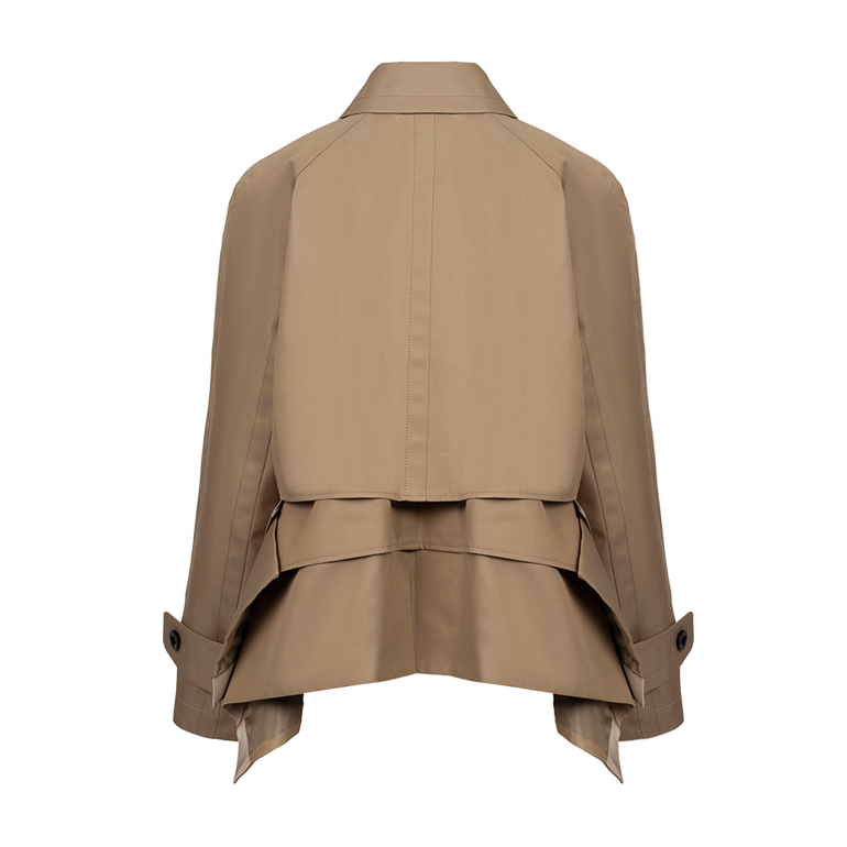 Cotton Gabardine Blouson Jacket | Back view of Cotton Gabardine Blouson Jacket SACAI