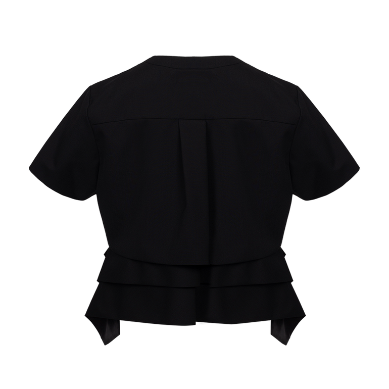 Suiting Pullover Crop Shirt | Back view of Suiting Pullover Crop Shirt SACA