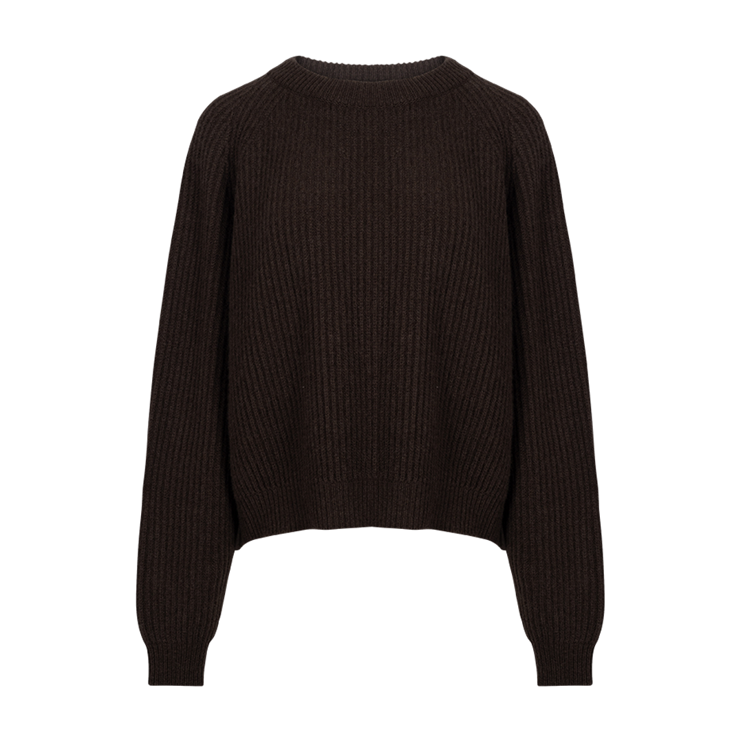 Deep Raglan Easy Sweater | Front view of Deep Raglan Easy Sweater DUSAN 
