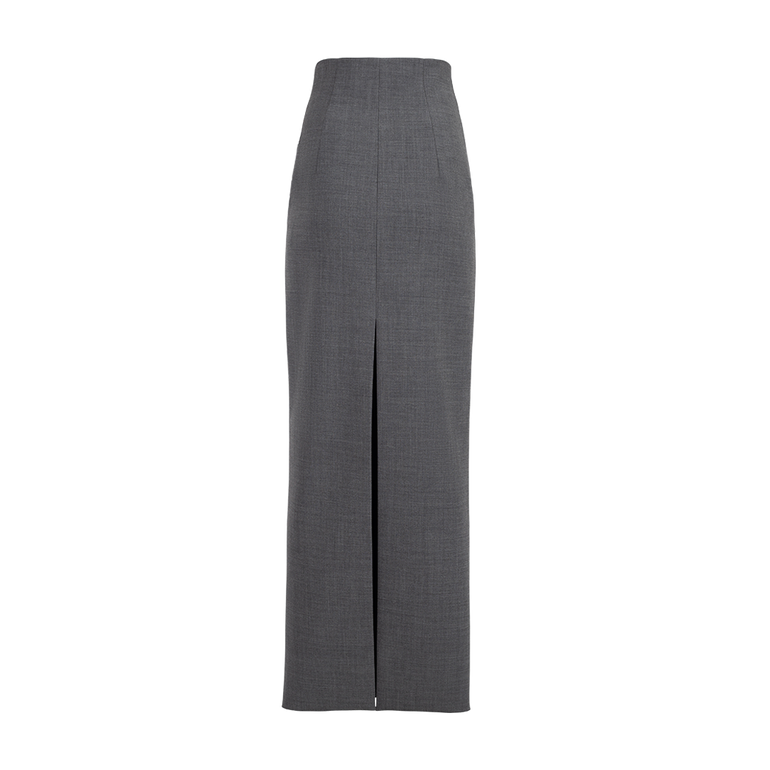 Buttoned Maxi Pencil Skirt | Back view of Buttoned Maxi Pencil Skirt AWAKE MODE